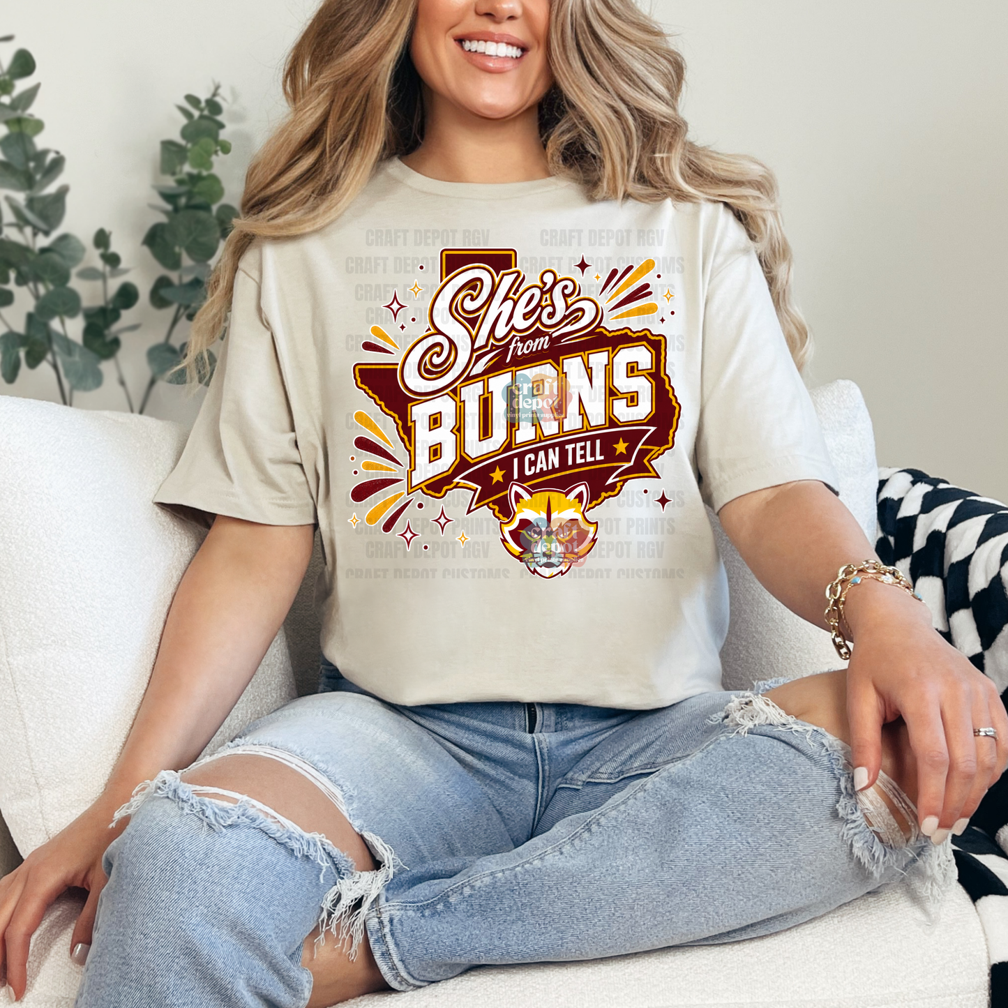 DTF PRINT-She's from Burns