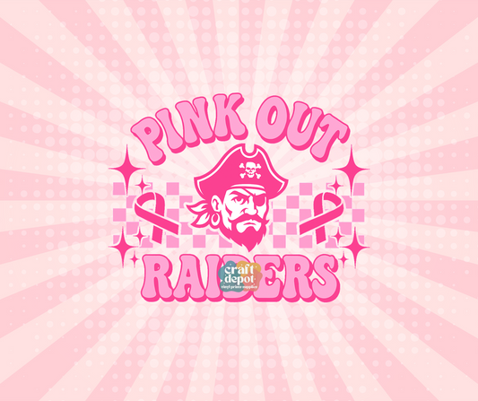 DTF PRINT- Pink Out-Breast Cancer Awareness-Raiders