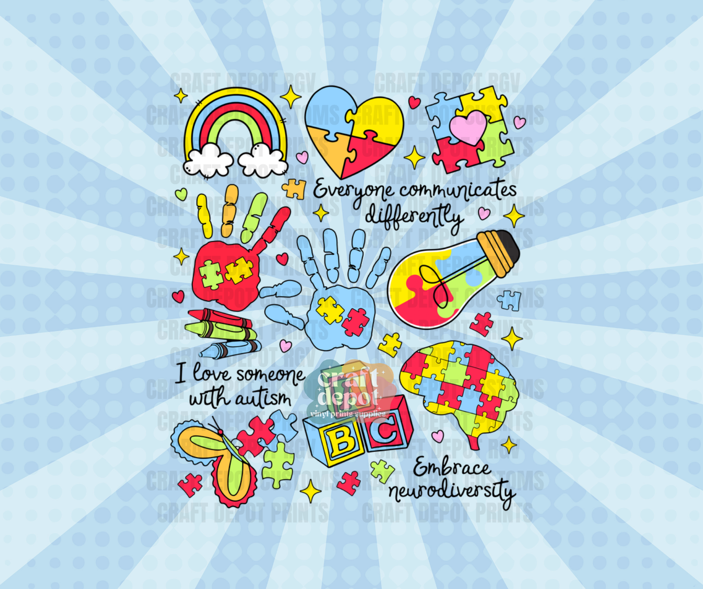 DTF PRINT- April -Autism Awareness-49