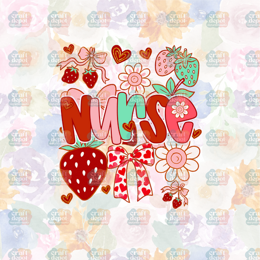 DTF PRINT-Strawberry Nurse-Nurse