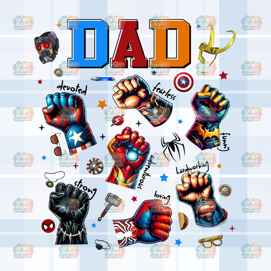 DTF PRINT-Dad Super Hero -Dad
