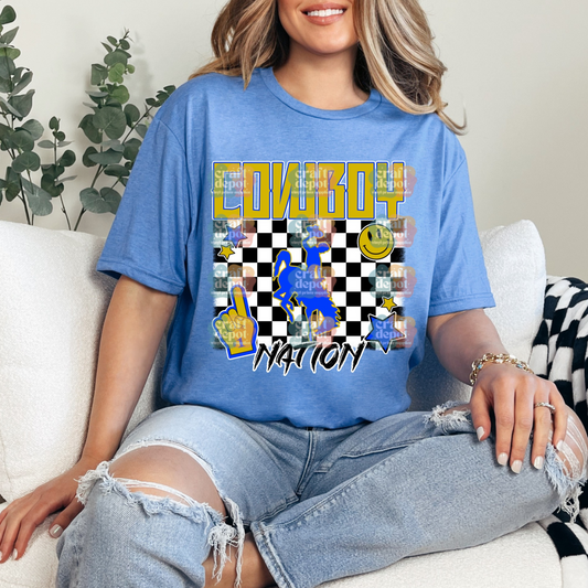 DTF Print- Cowboy Nation-School Teams