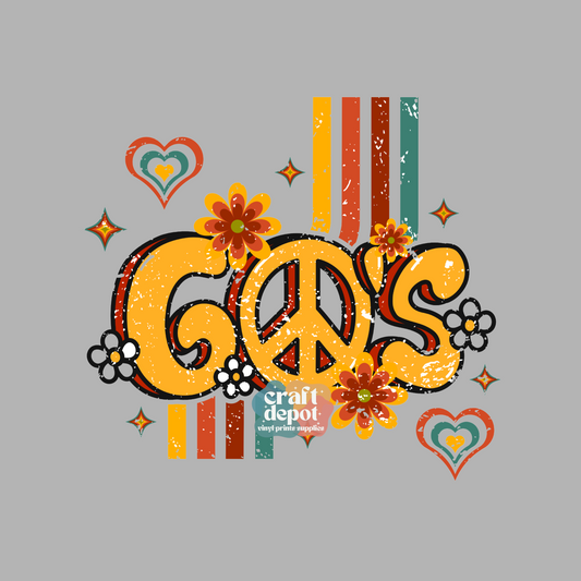 DTF PRINT-60's Retro-Eras