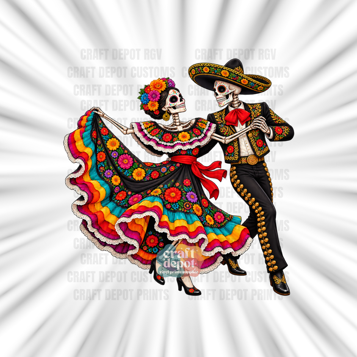 DTF PRINT-Catrina-Dia De Los Muertos-4