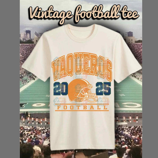 DTF Print-College-UTRGV Vaqueros Vintage Design