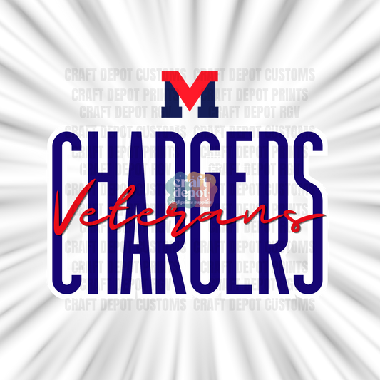 DTF PRINT-School Pride-Veterans Chargers