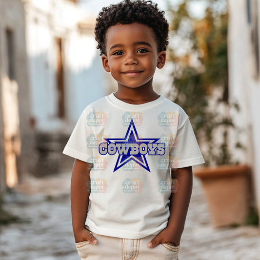 DTF Print- Team Star -Football Season