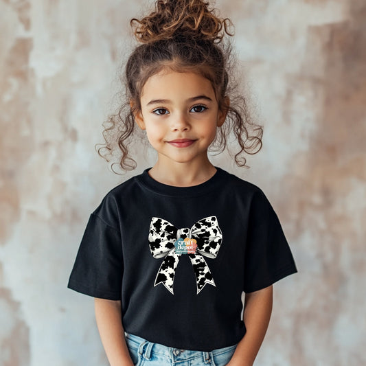 DTF PRINT- Cow Print Bow-September-Milk Day