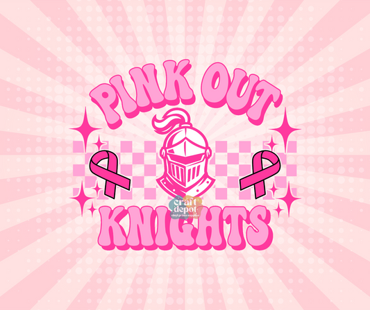 DTF PRINT- Pink Out-Breast Cancer Awareness-Knights