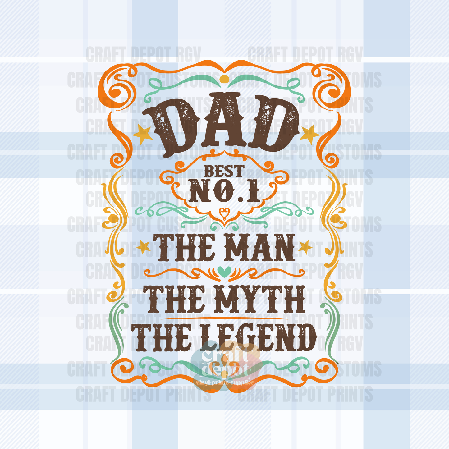 DTF PRINT- Dad-Father-Papa-54