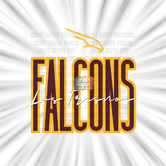 DTF PRINT-School Pride-Los Fresnos Falcons