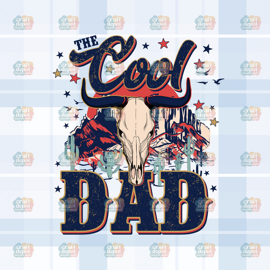 DTF PRINT-Cool Dad -Dad