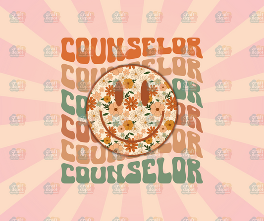 DTF PRINT-School Counselor Smiley