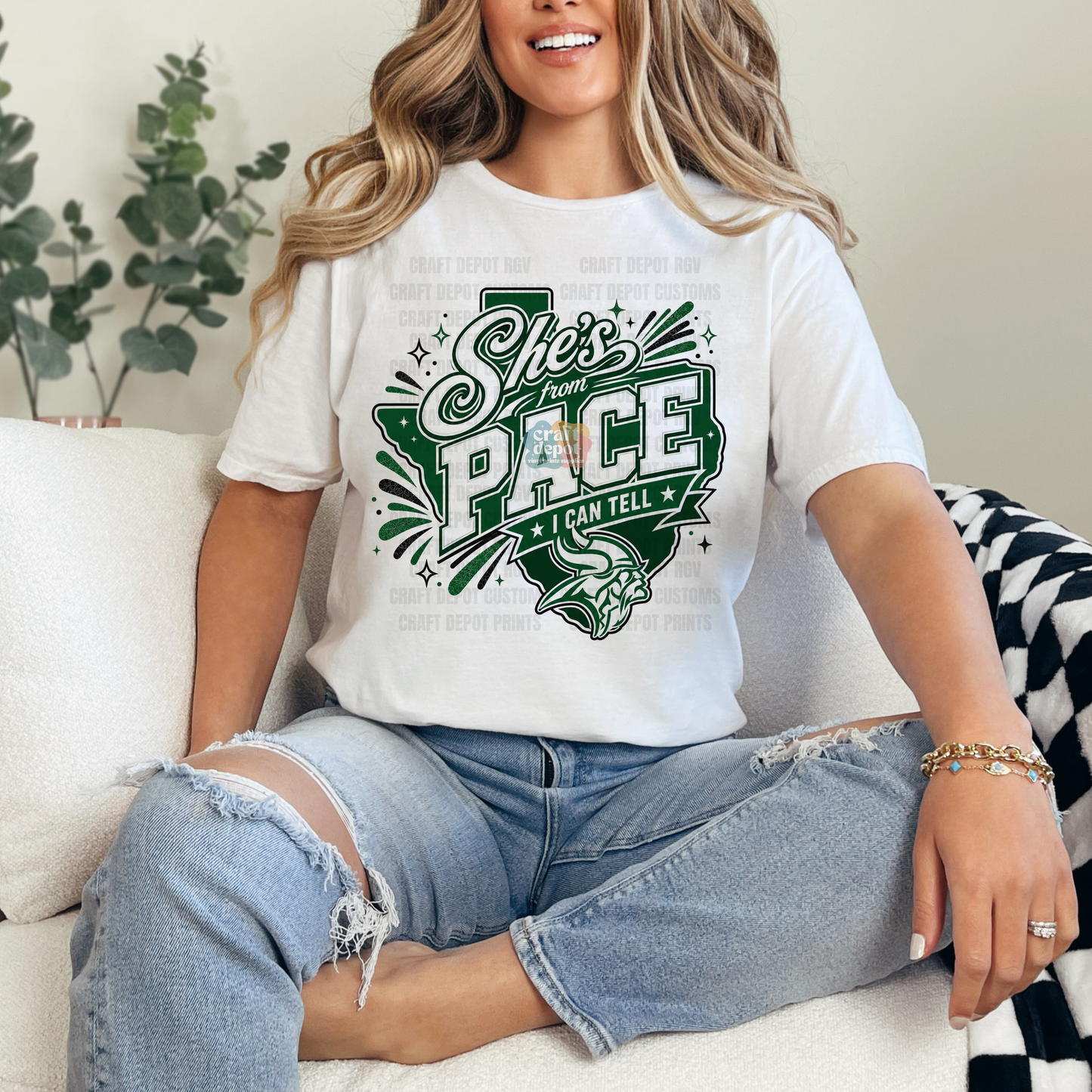 DTF PRINT-She's from Pace