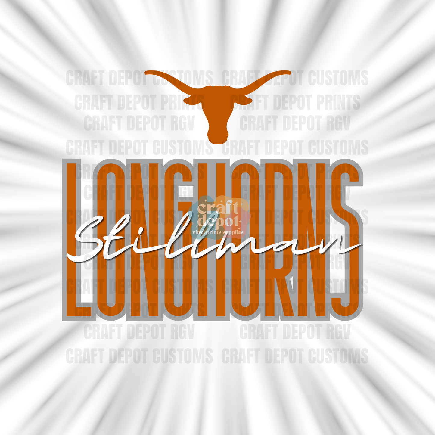 DTF PRINT-School Pride-Stillman Longhorns