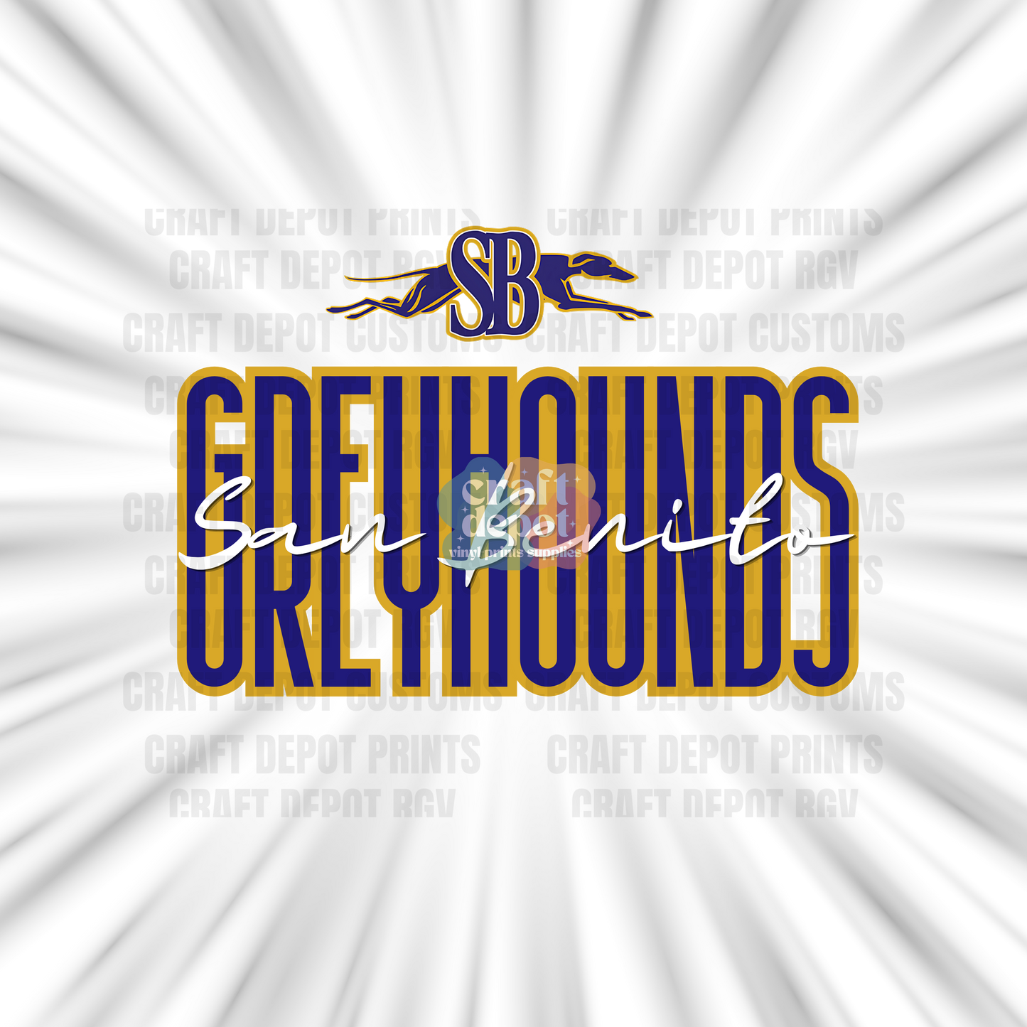 DTF PRINT-School Pride-San Benito Greyhounds