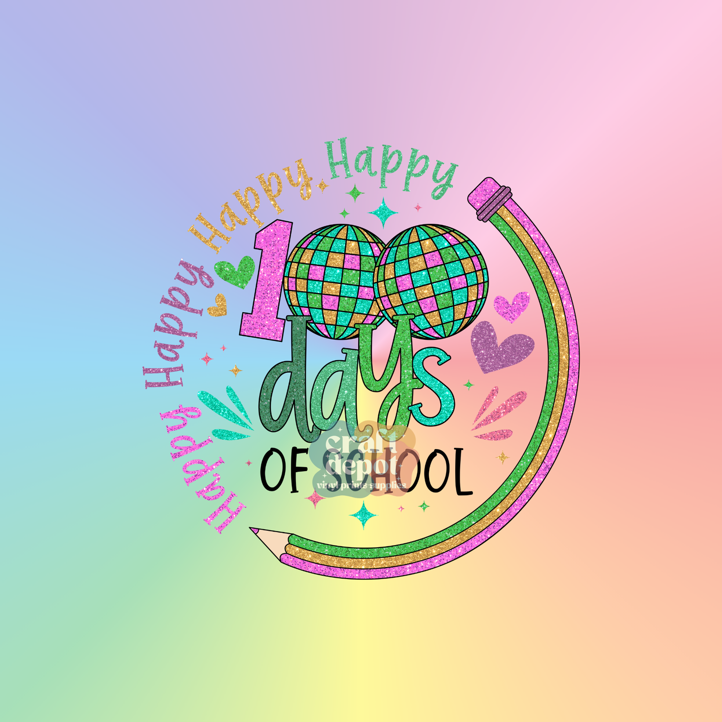 DTF PRINT-100 Days of School-124