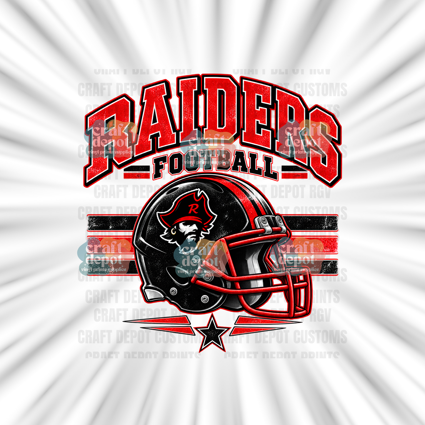 DTF PRINT-Football Team-Rivera Raiders