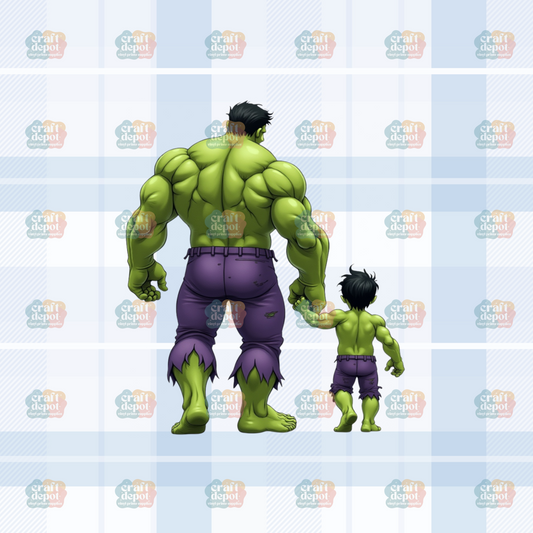 DTF PRINT-SUPER HERO DAD-Dad