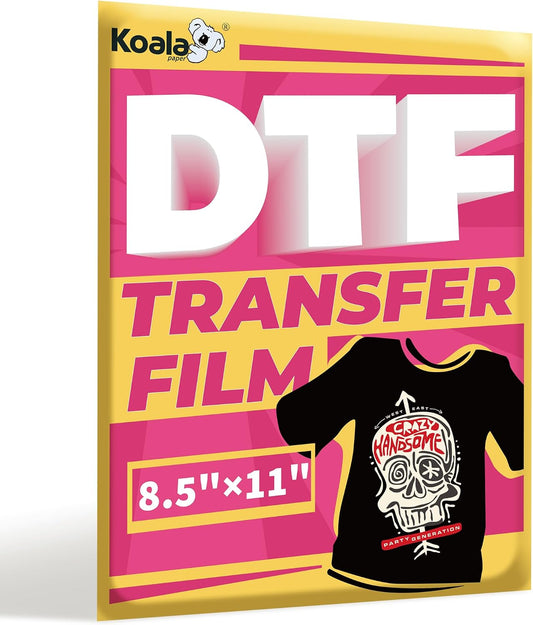 Koala DTF Transfer Film- 8.5 x 11 inch- 50 sheets
