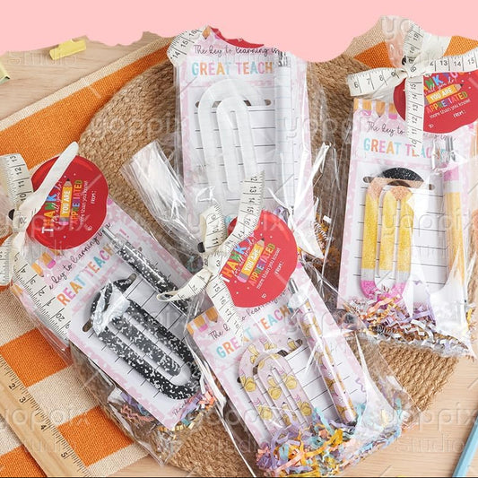 Acrylic Paper Clip Gift Set-Teacher Gifts