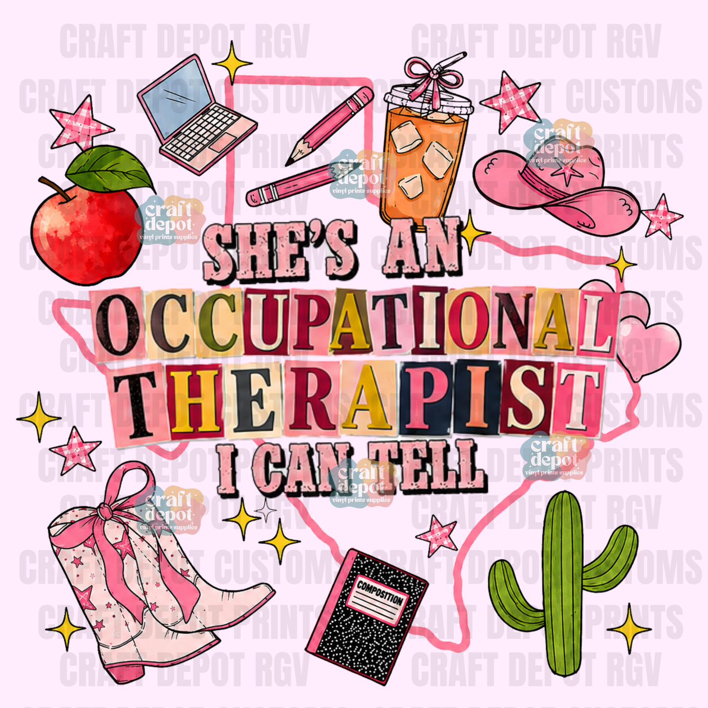 DTF PRINT-She's a OCCUPATION