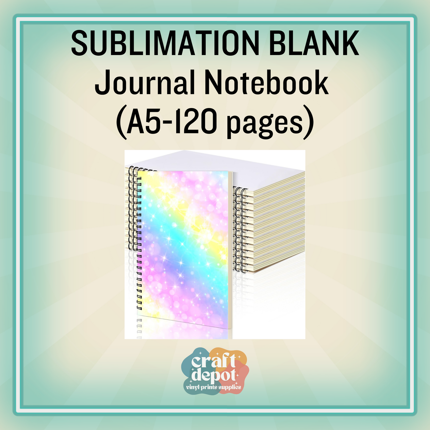 Sublimation Blank-Spiral Journal Notebook-A5