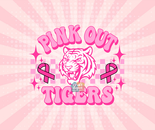 DTF PRINT- Pink Out-Breast Cancer Awareness-Tigers