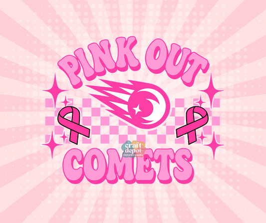 DTF PRINT- Pink Out-Breast Cancer Awareness-Comets