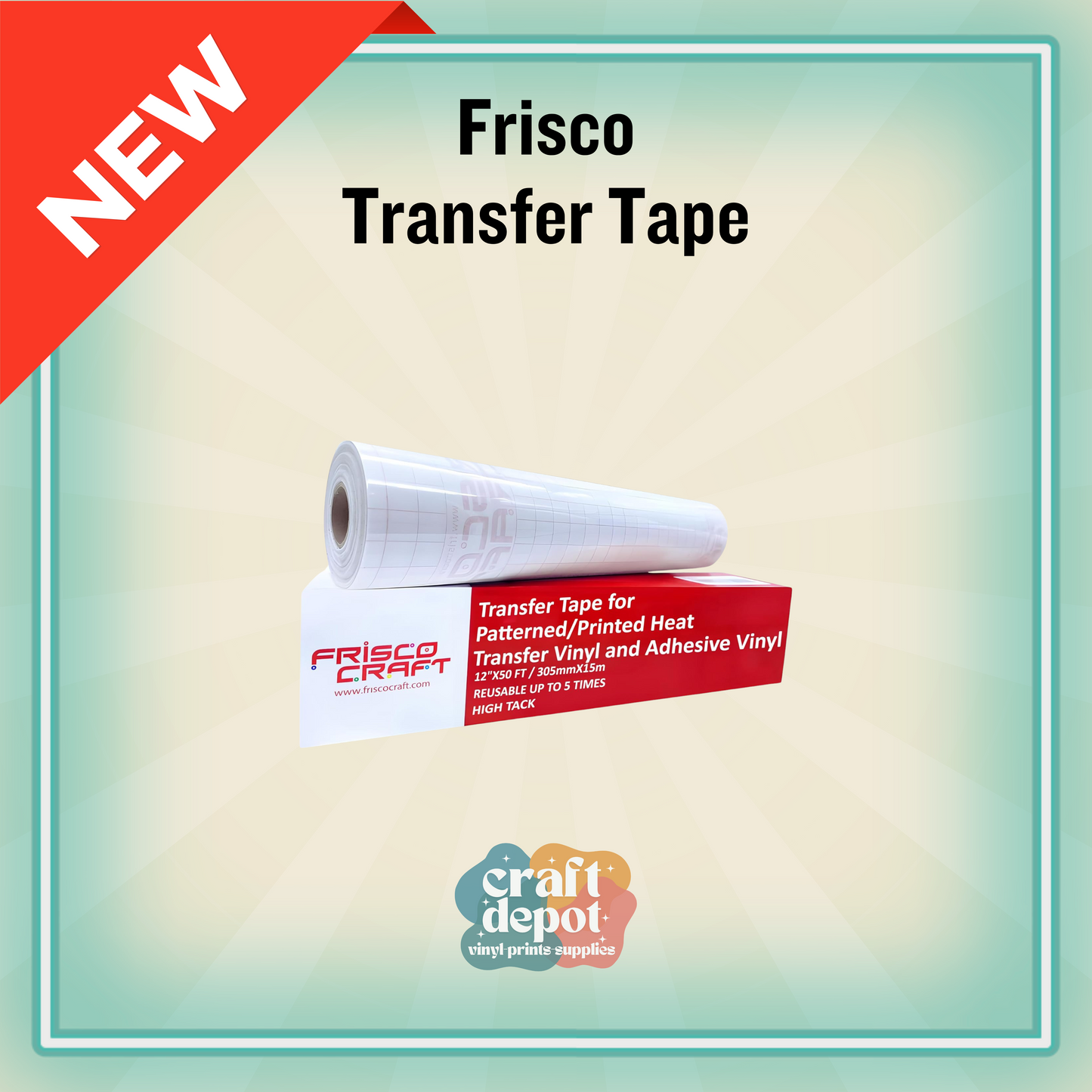 Craft Transfer Tape for Iron-on Printable Vinyl