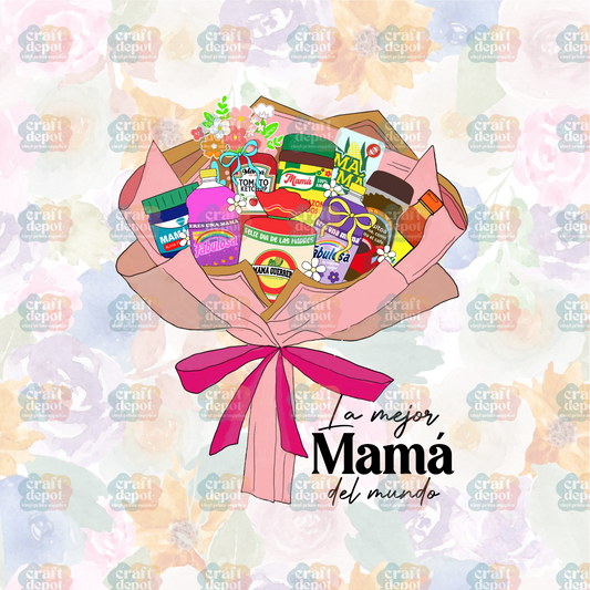 DTF PRINT-La Major Mama-Product Bouquet-Mom
