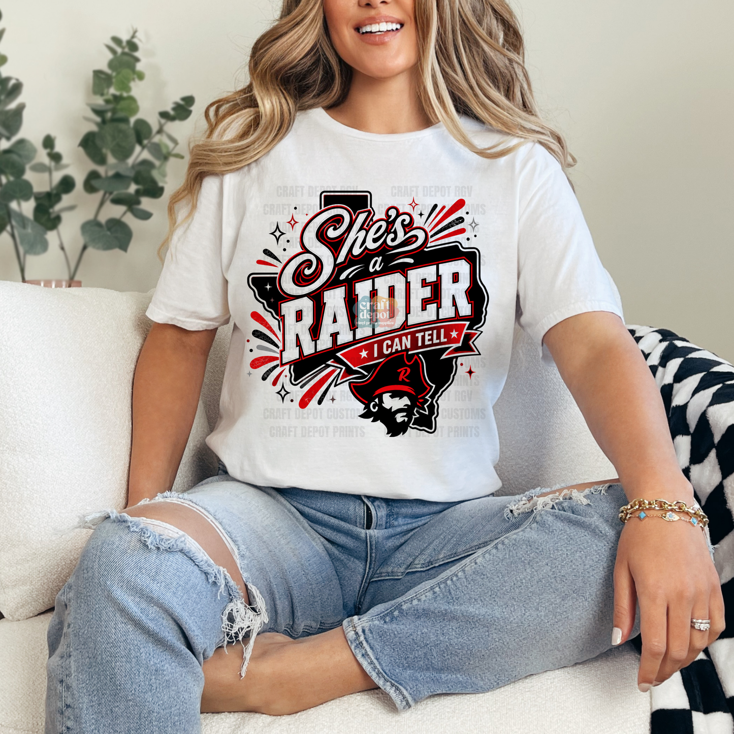 DTF PRINT-She's a Raider