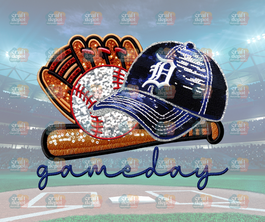DTF PRINT-FAUX SEQUINS-Detroit Tigers-Baseball