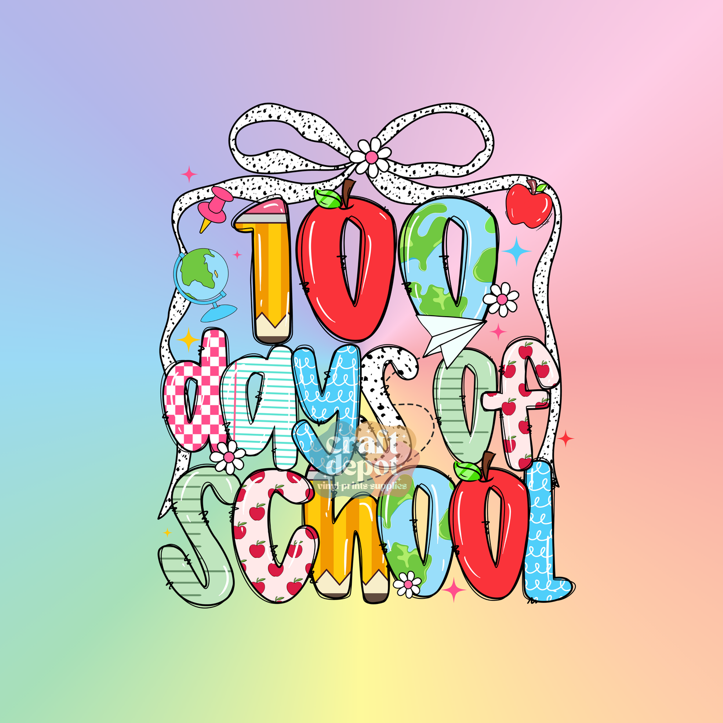 DTF PRINT-100 Days of School-96