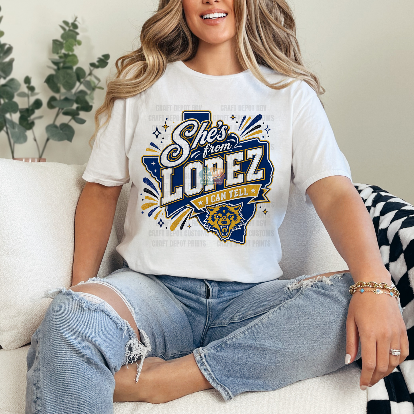 DTF PRINT-She's from Lopez