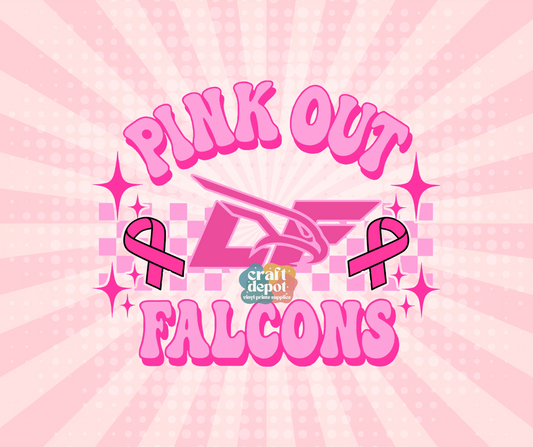 DTF PRINT- Pink Out-Breast Cancer Awareness-LF Falcons