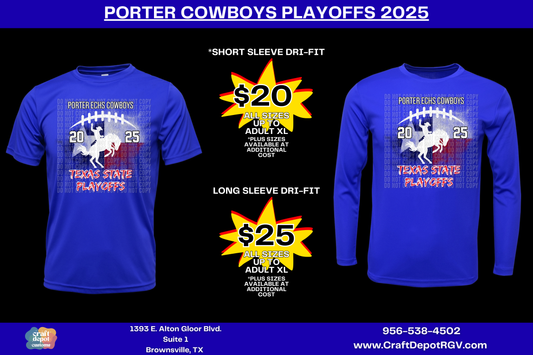 PORTER COWBOYS PLAYOFFS 2025