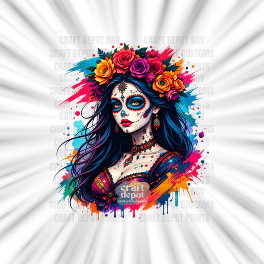 DTF PRINT-Catrina-Dia De Los Muertos-32