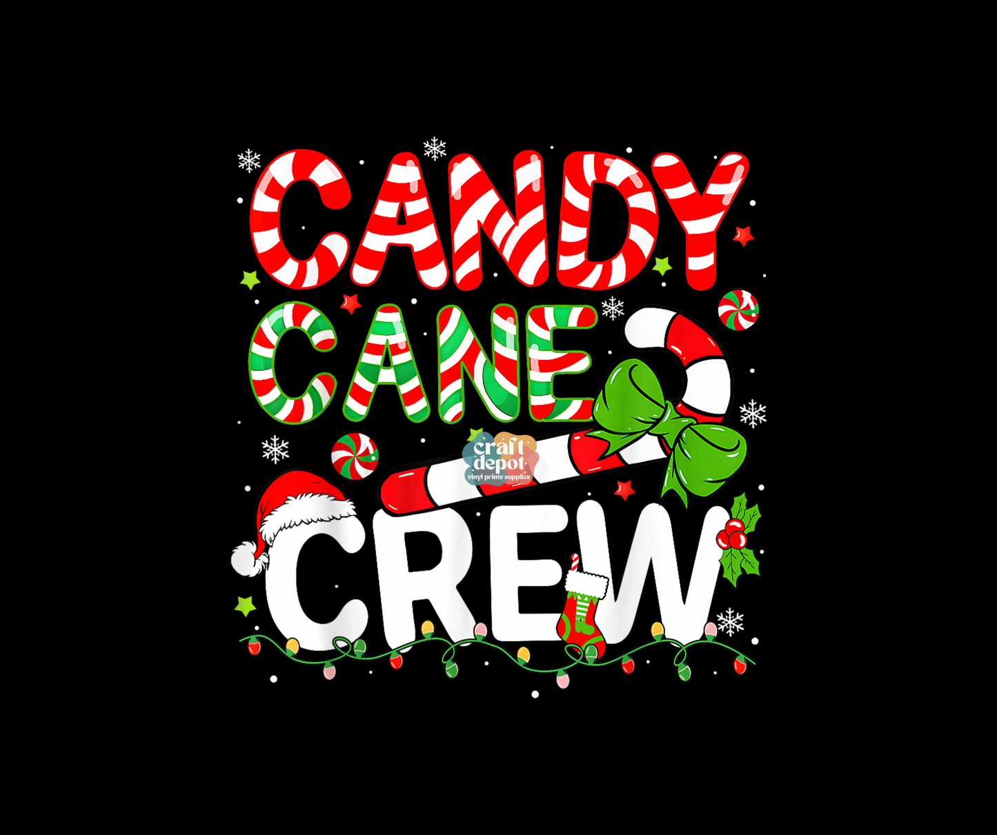 DTF PRINT-Winter-Christmas-Candy Cane-2