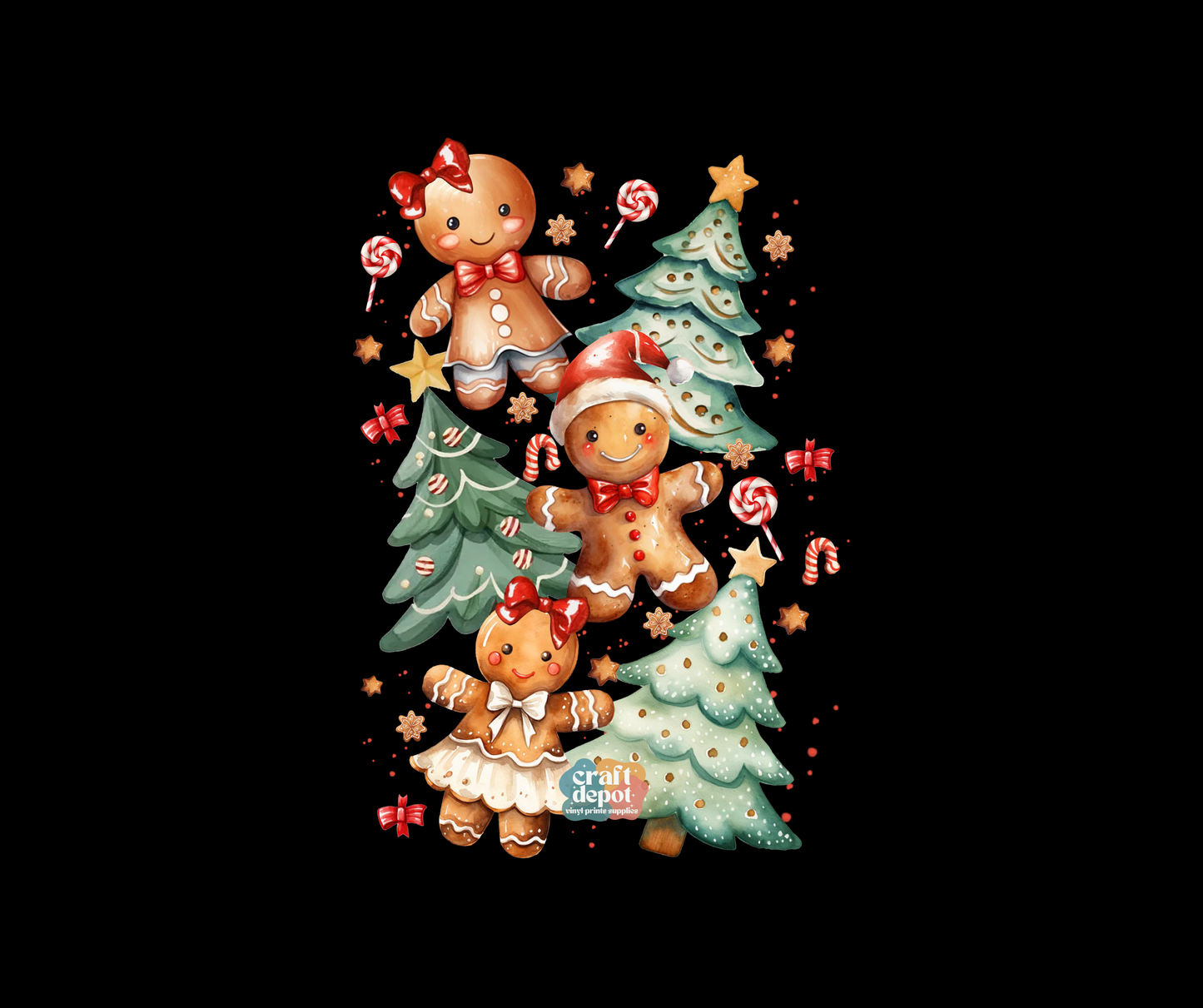 DTF PRINT-Winter-Christmas-Gingerbread-5