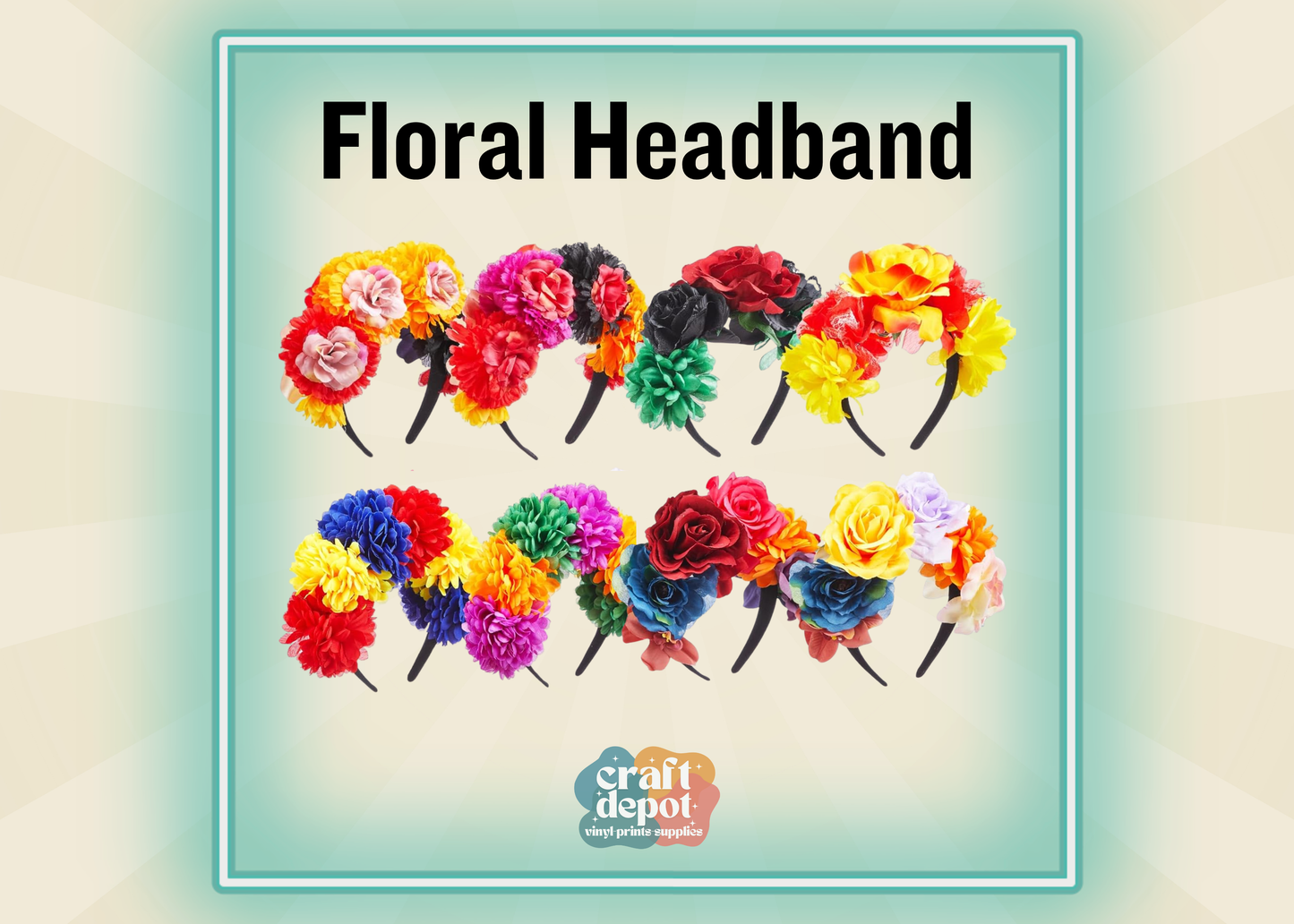 Floral Mexican Headbands