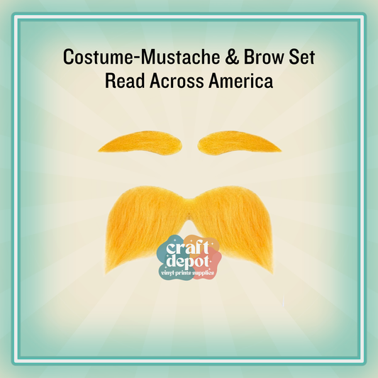 Costume-Mustache & Brow Set- Read Across America