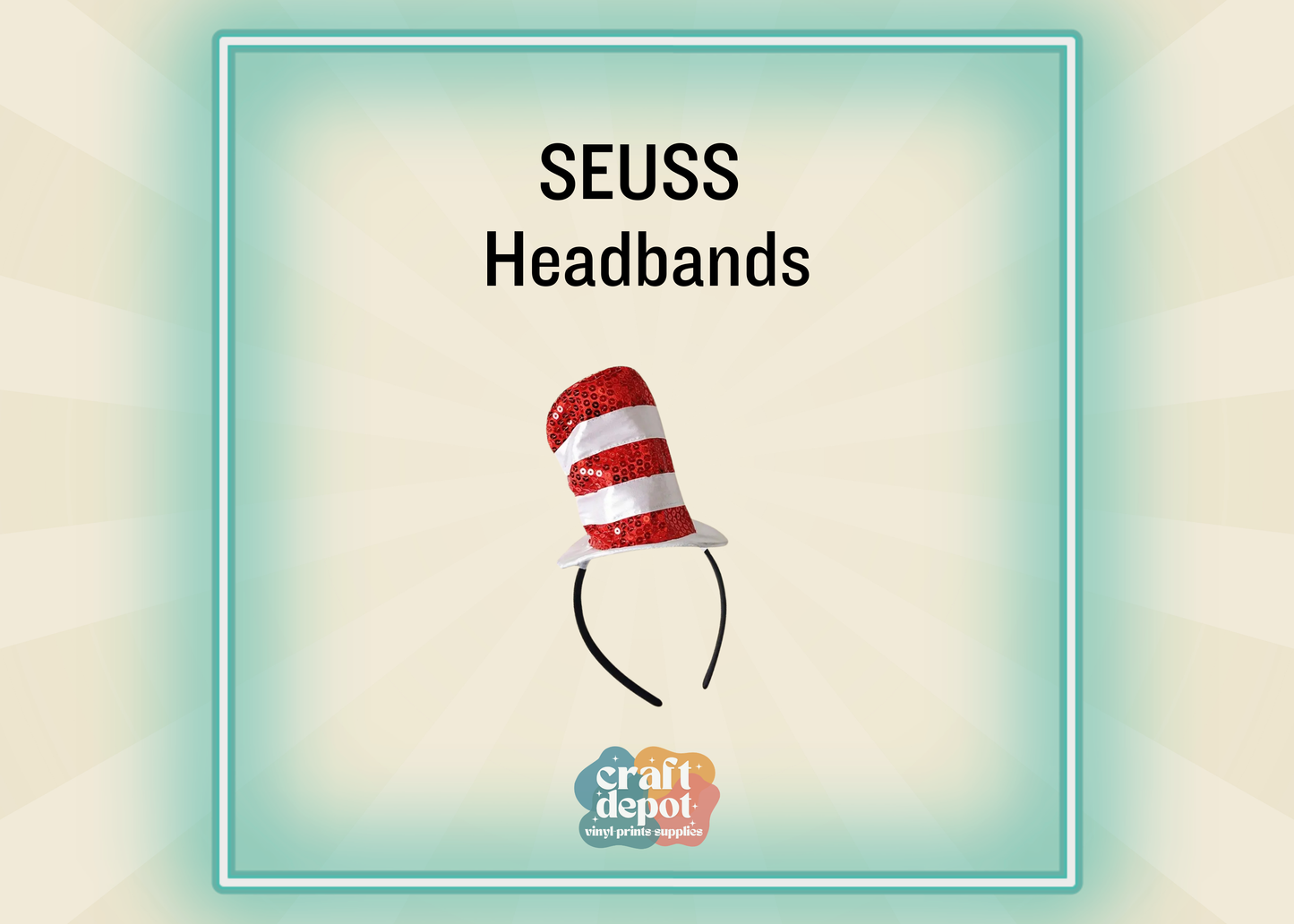 Seuss-Cat Character Inspired Headband