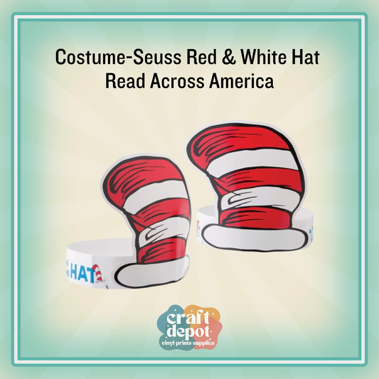 Seuss Red & White Hat-Costume Hat-Read Across America