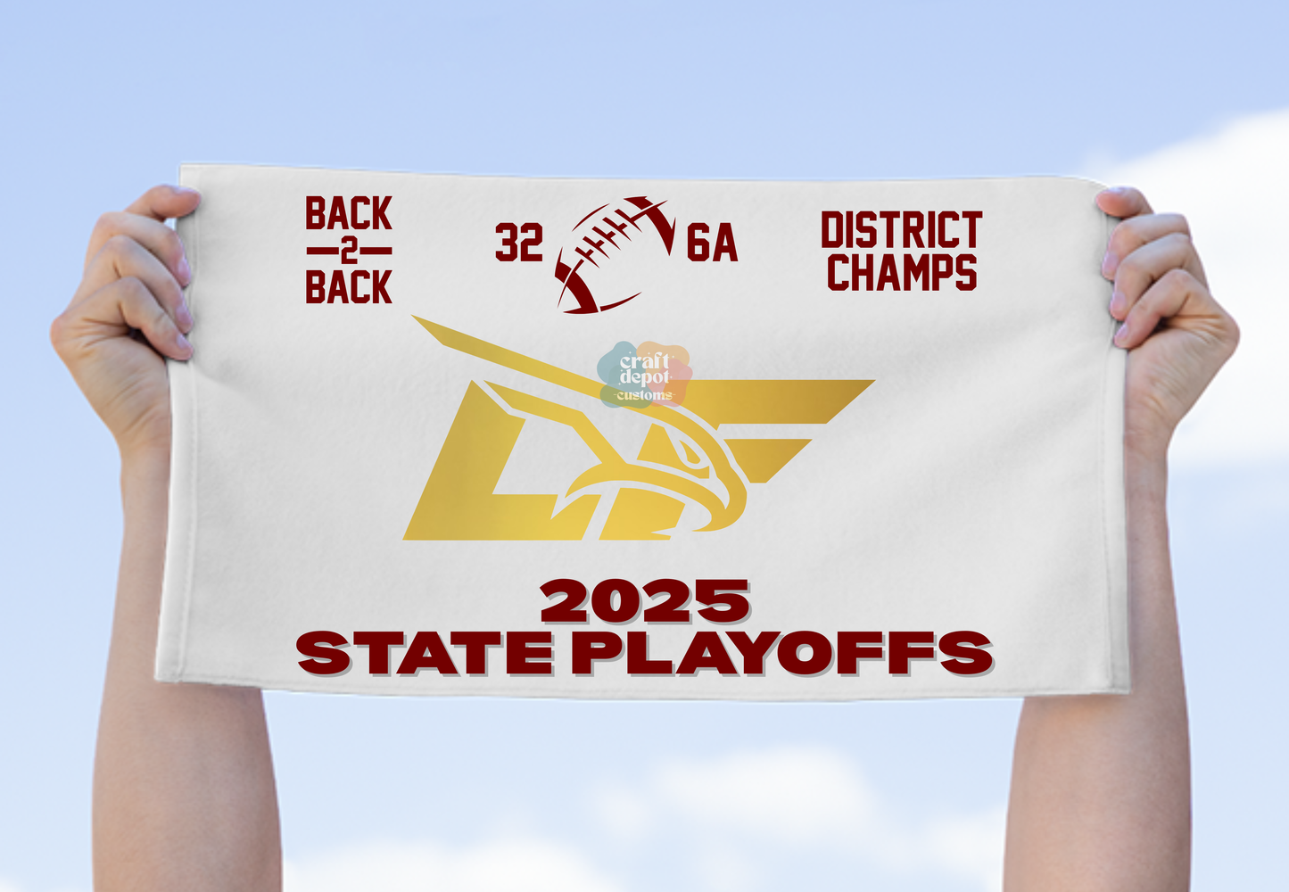 Los Fresnos Falcons Rally Towel-2025