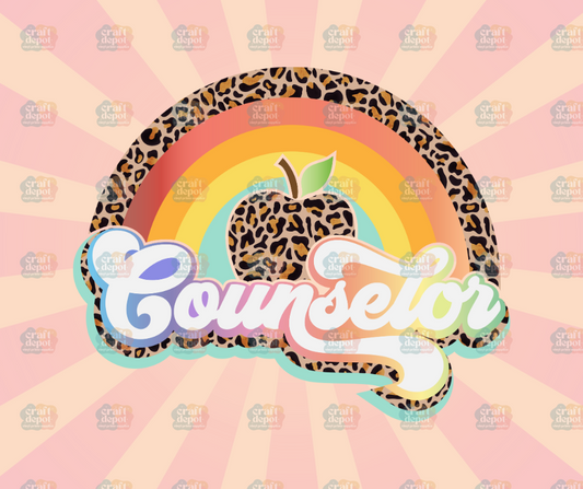 DTF PRINT-Counselor Rainbow-School Counselor