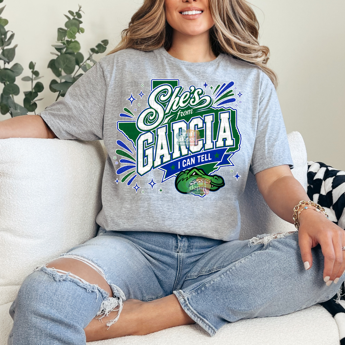 DTF PRINT-She's from Garcia