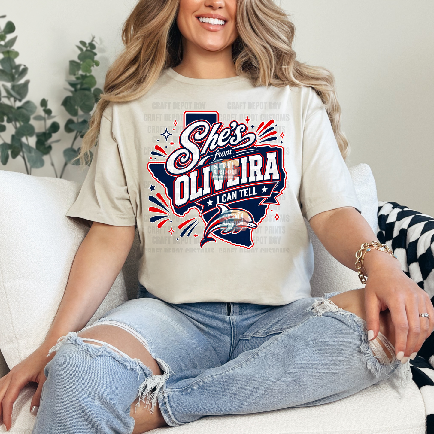 DTF PRINT-She's from Oliveira