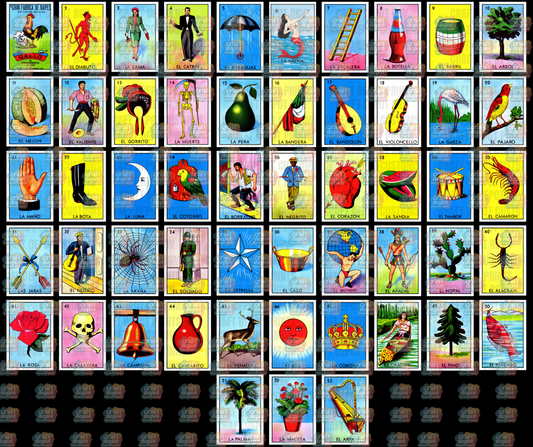 DTF PRINT-Loteria Cards