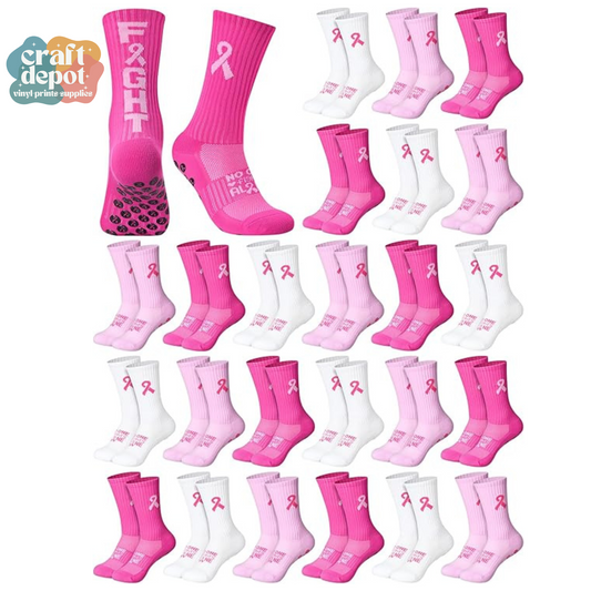 Breast Cancer Awareness Socks